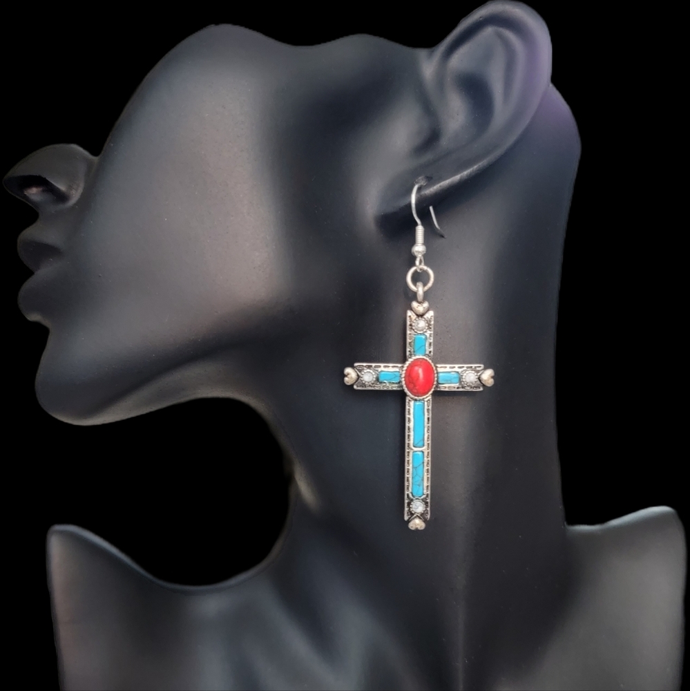 Cross earrings